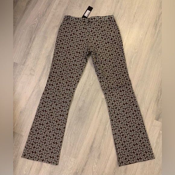 🆕Motel Women’s Low Rise Flare Trousers Retro Print Size S - Picture 4 of 7